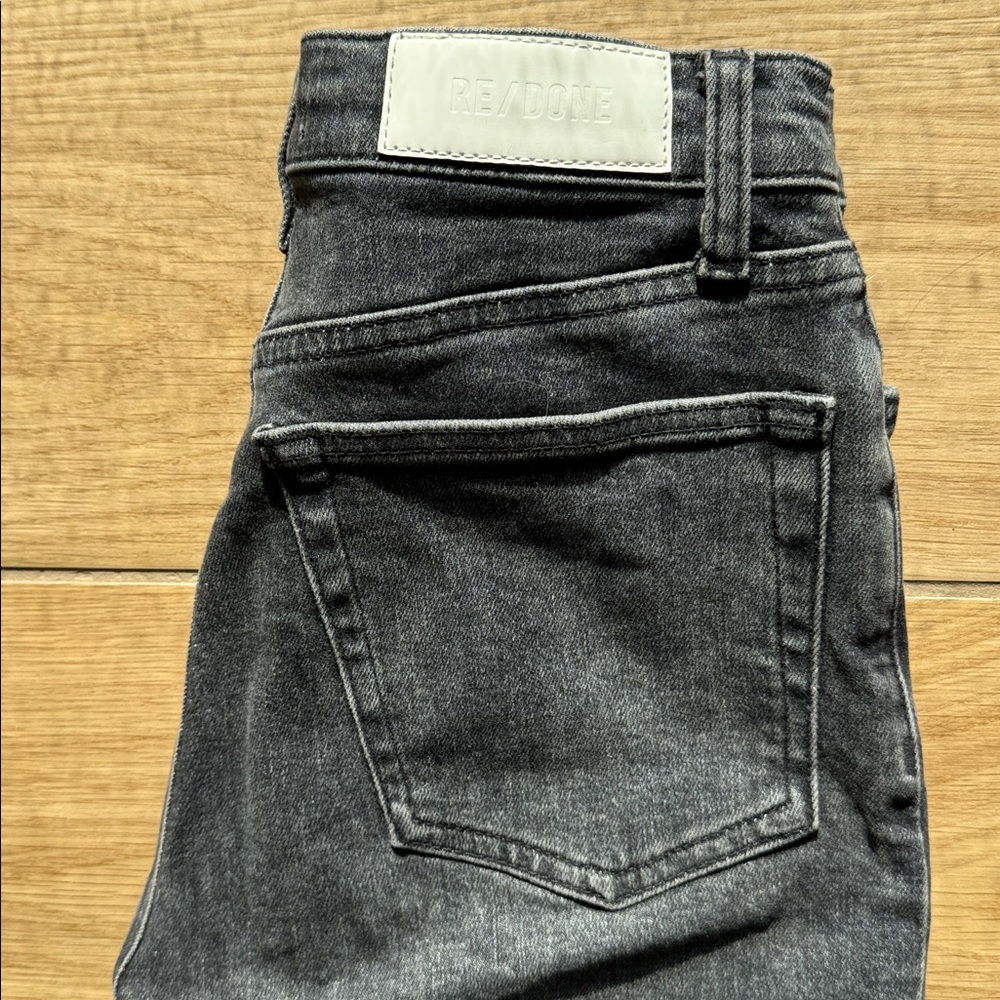 Re/Done Charcoal Ankle Jeans